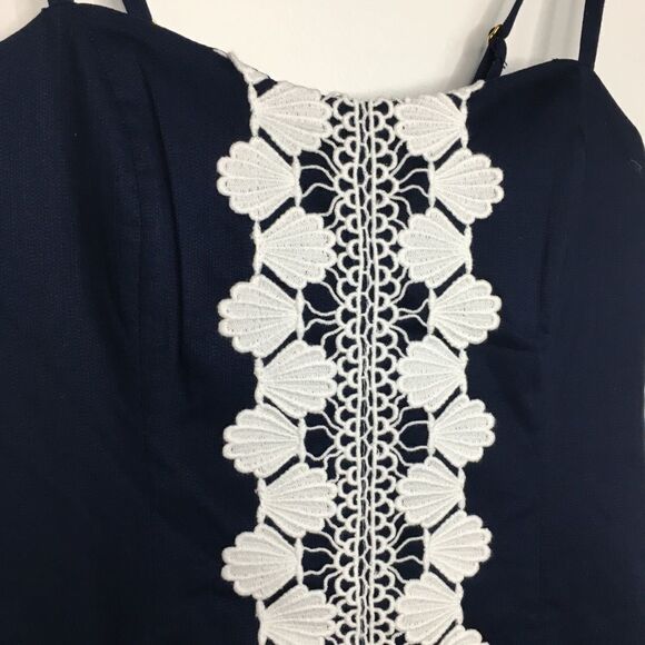 NWT Lilly Pulitzer Shelli Stretch Dress True Navy - Picture 7 of 12